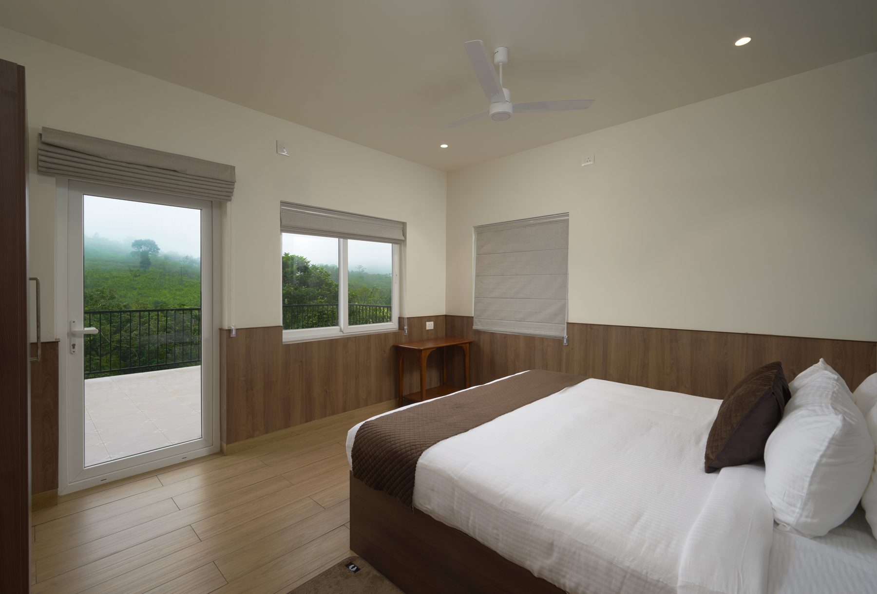 The Reach Vagamon — 2BHK Villa — second bedroom with hill view