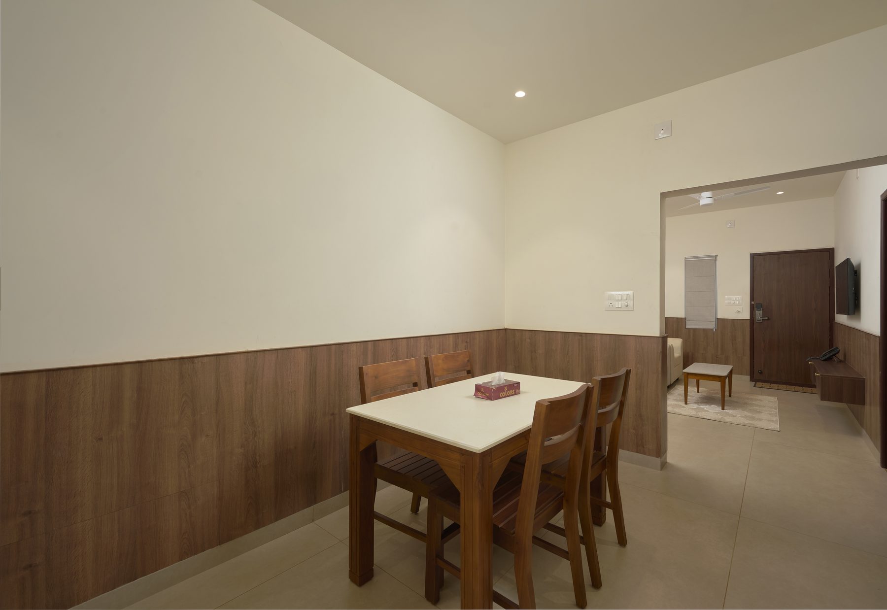 The Reach Vagamon — 2BHK Villa — dining through to the bedroom
